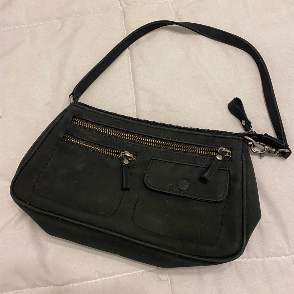 Black mini pocket purse